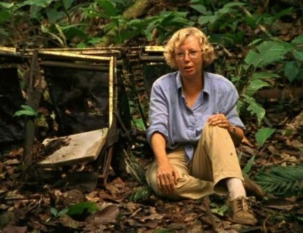 Juliane Koepcke revisiting the jungle in 1998. Image: iquitostimes.com