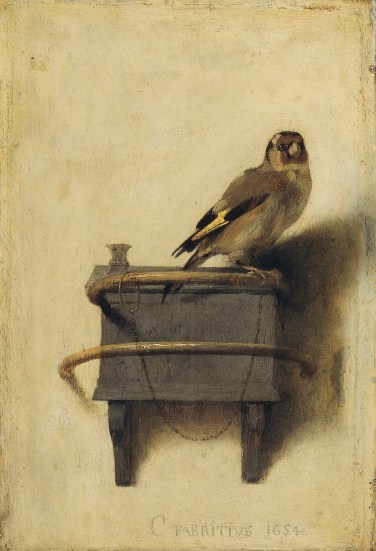 The Goldfinch by Fabritius. Image: commons.wikimedia.orf